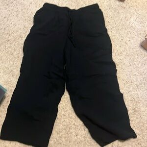Black drawstring pants